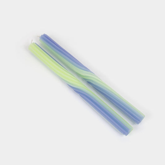Blue & Green Pivot Candles - (2 Pack)
