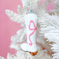 Pink Bow Cowboy Boot Christmas Ornament