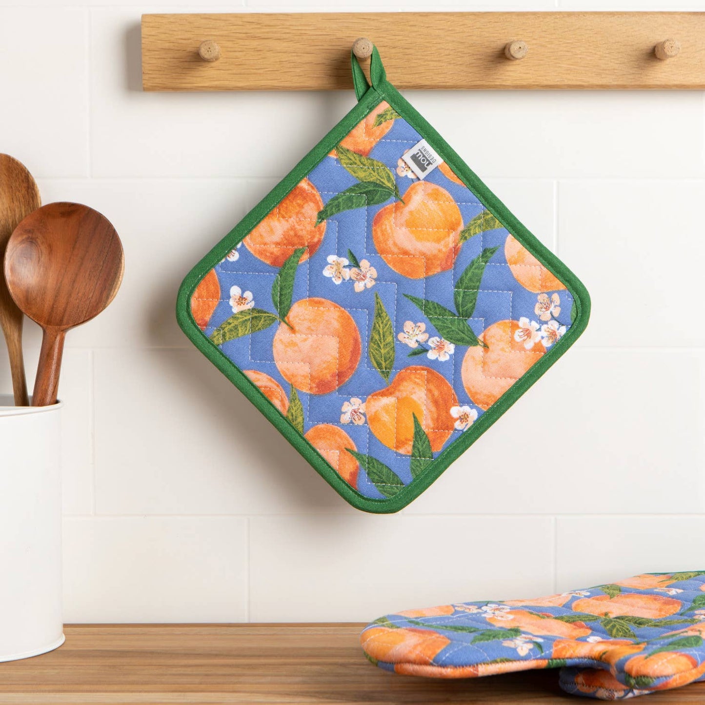 Peaches Potholder
