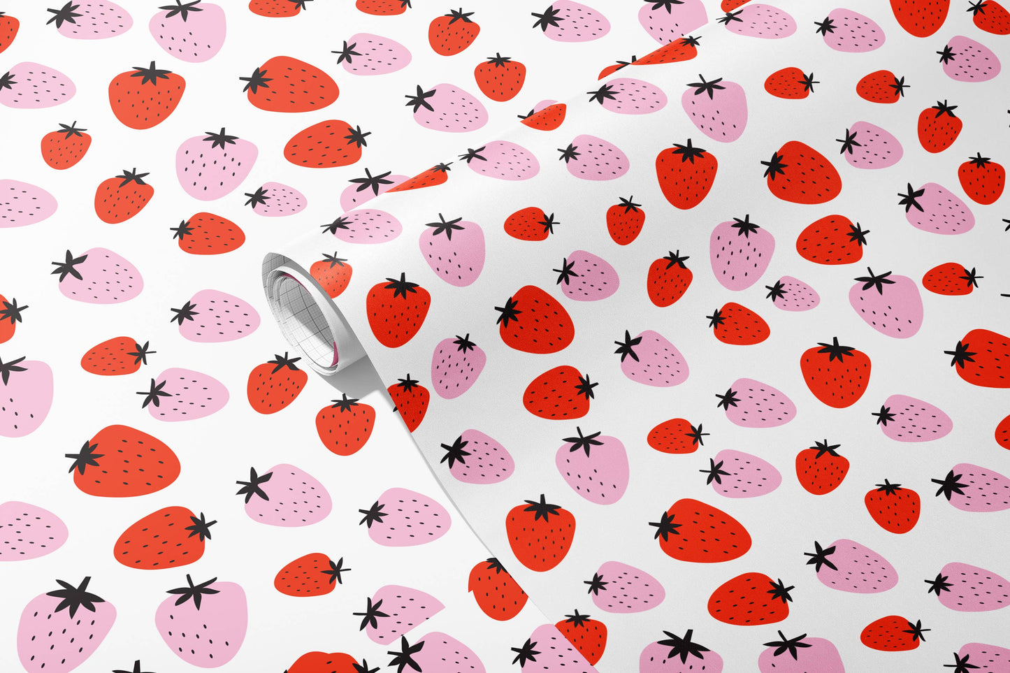 Strawberry Gift Wrap - 3 Sheets