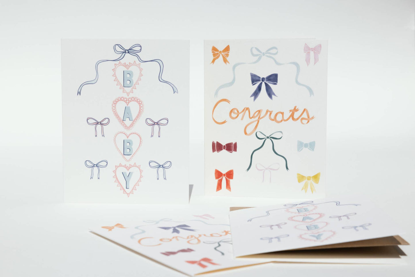 Rainbow Bows Congrats Card