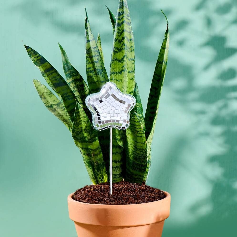 Disco Star - Disco Ball Decorative Plant Stakes