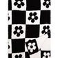 Checkered with Daisies Throw Blanket