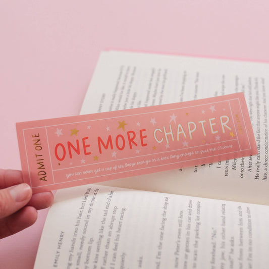 One More Chapter Acetate Bookmark