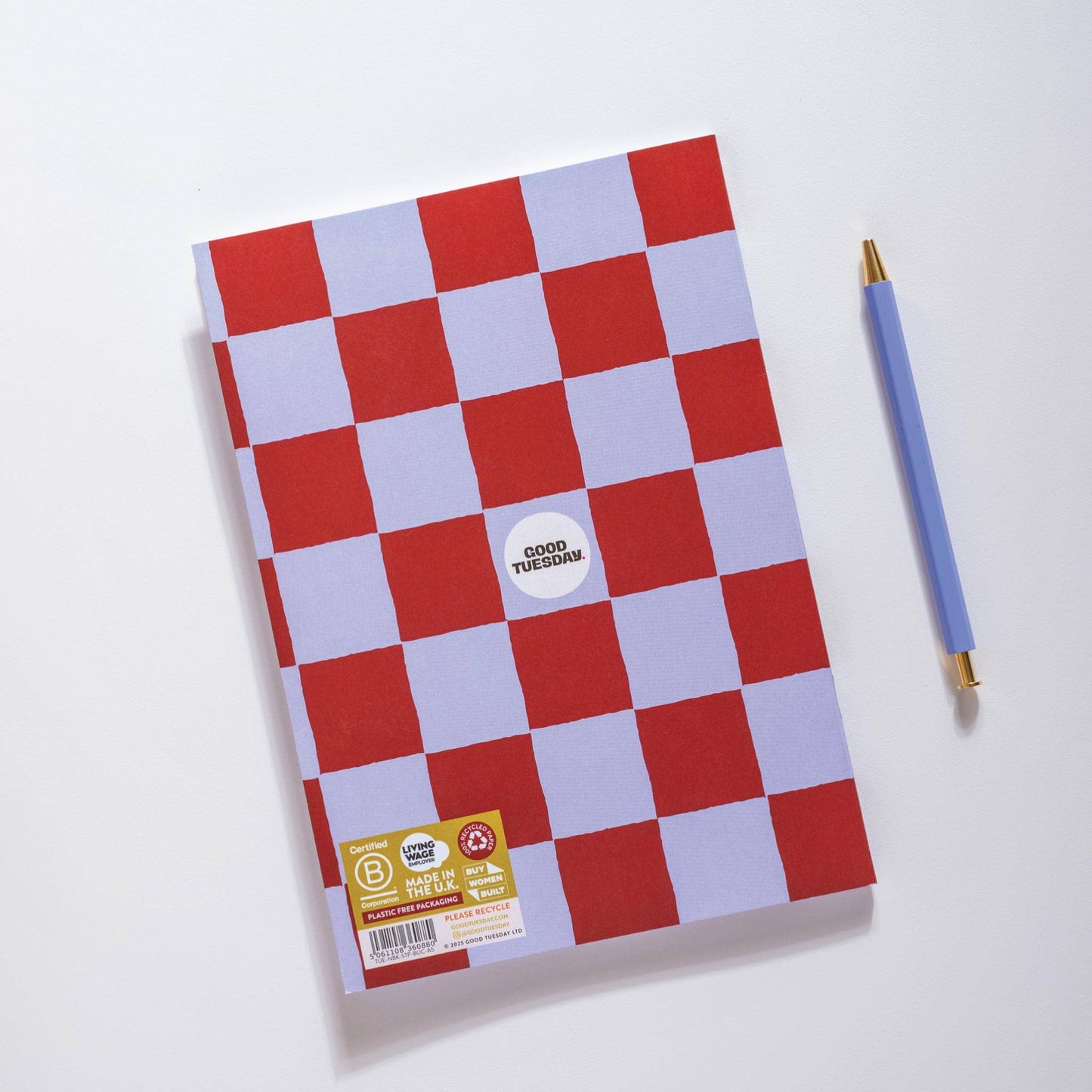 Blueberry Check Notebook