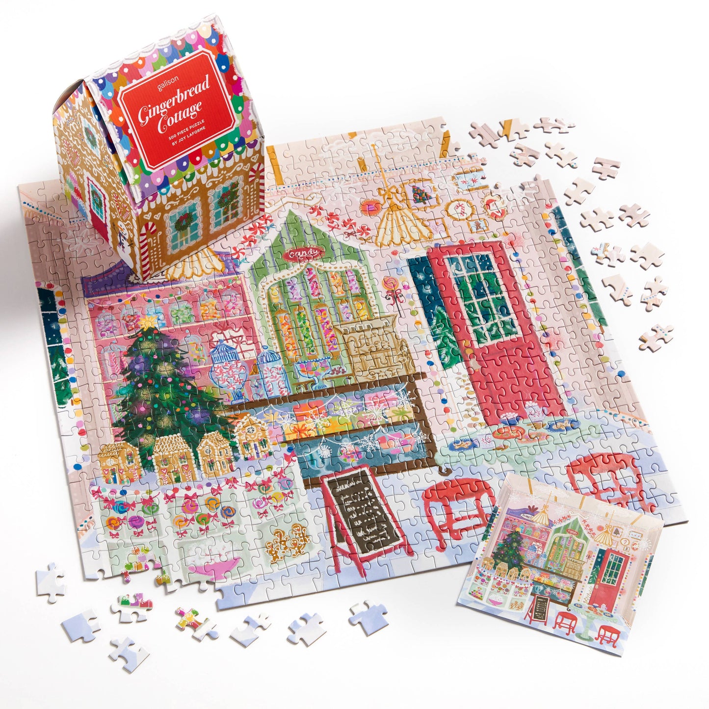 Joy Laforme Gingerbread Cottage 500 Piece Puzzle