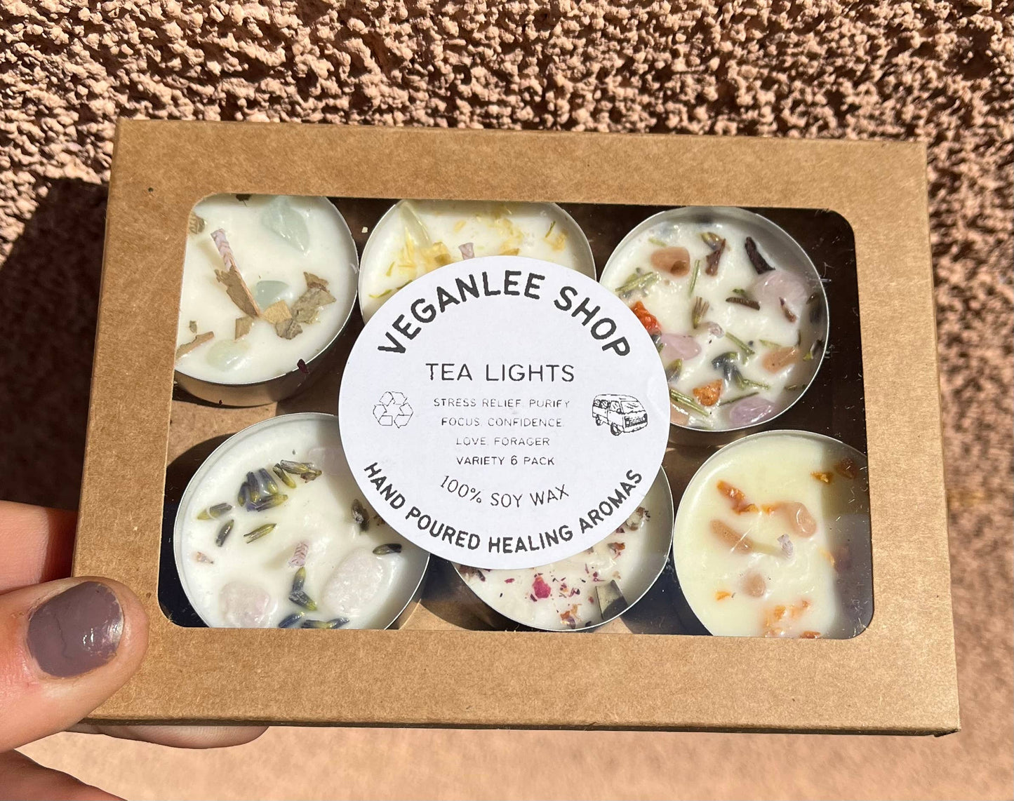 Tea Light Essential Oil Soy Wax Candle 6-Pack