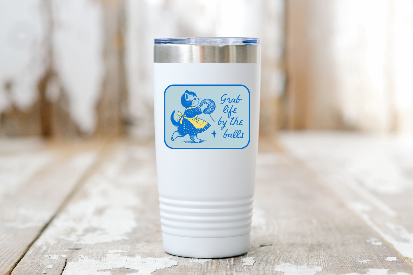 Grab Life by the Balls Sticker