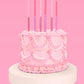 Pink Glitter Candles