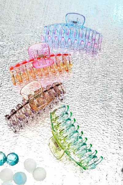 Clear Acetate Ombre Hair Claw Clip