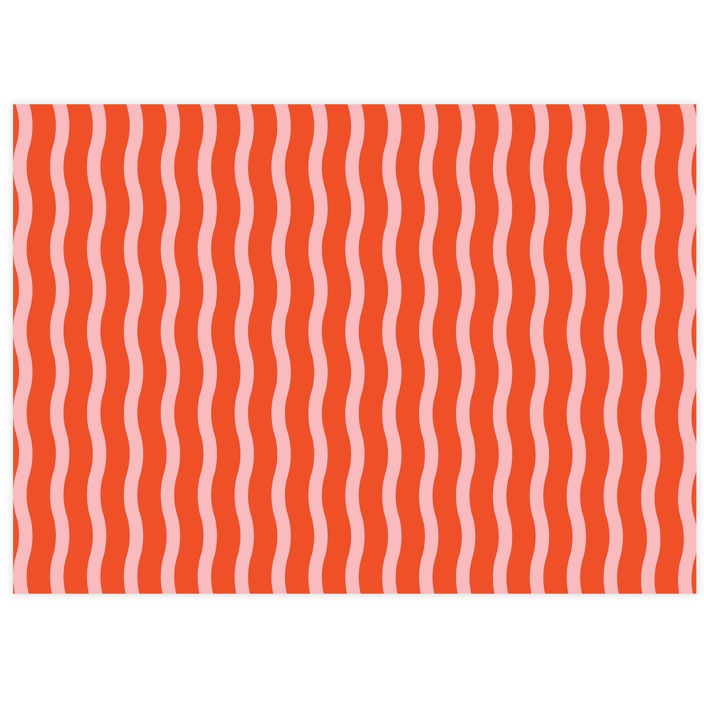 Tangy Red/Pink - Fussy Stripe Tissue Paper