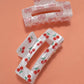 Jumbo Cherry Bow Rectangle Hair Claw Clip