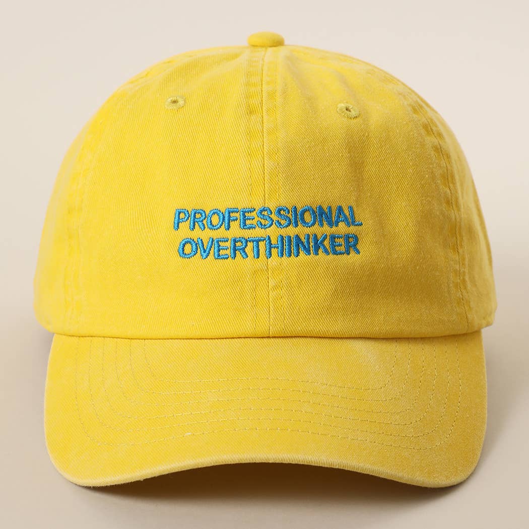 Professional Overthinker Embroidered Hat