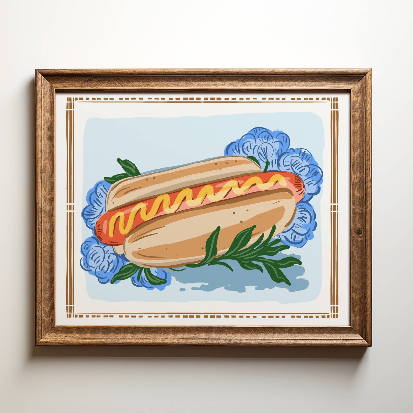 "Glizzy with Mustard" Art Print