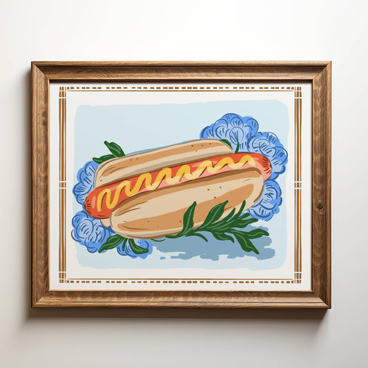 "Glizzy with Mustard" Art Print