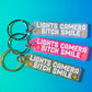 Lights Camera Bitch Smile! Glitter Keytag / Keychain