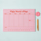 Pink & Red Weekly Planner Pad