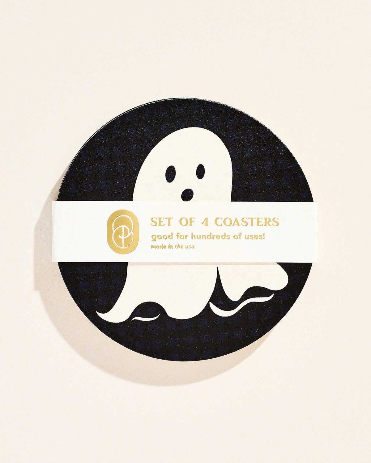 Spooky Ghost Coasters - Set of 4