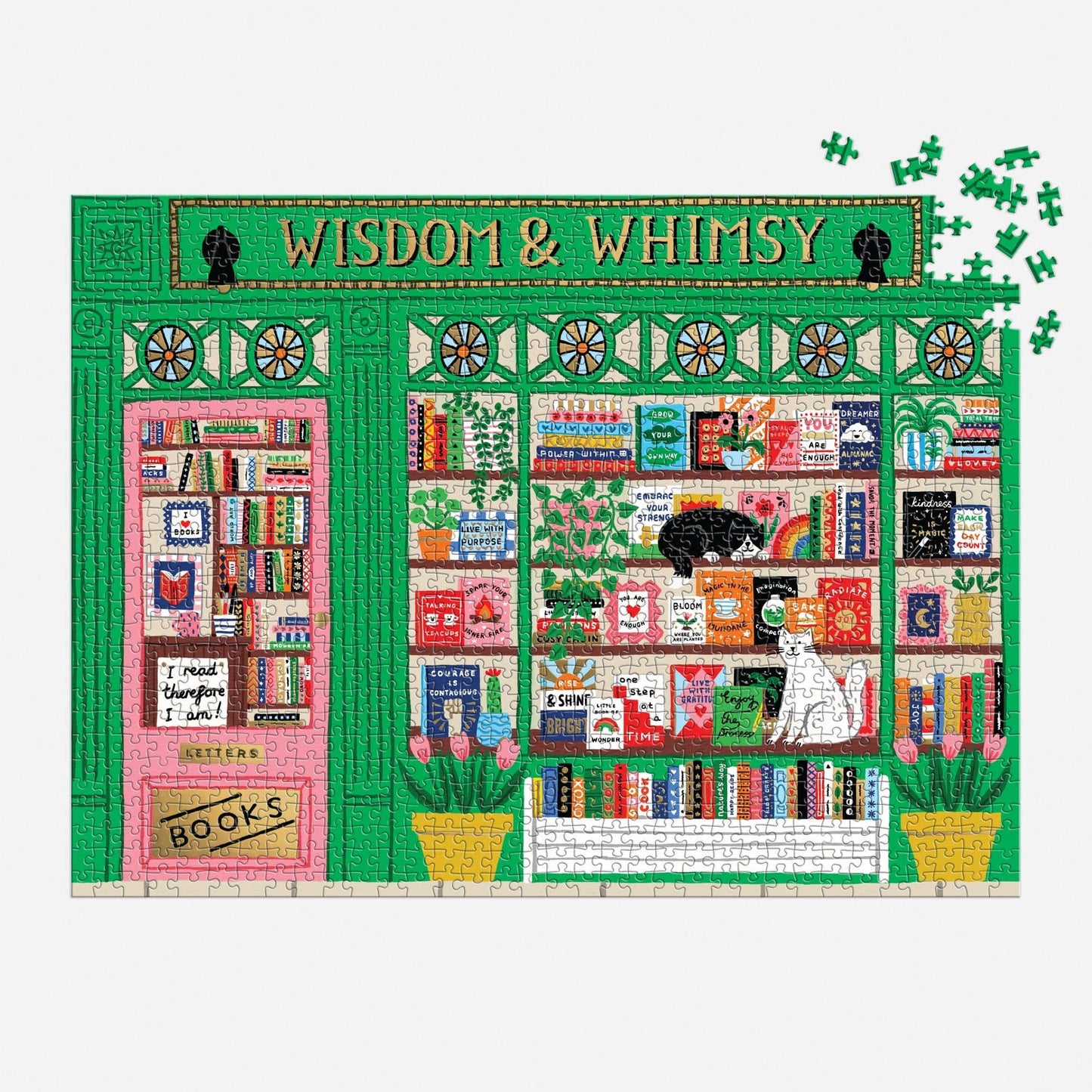 Wisdom & Whimsy Bookshop 1000 Piece Puzzle