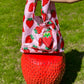 Strawberry Bag Charm w/ Reusable Shopper Bag