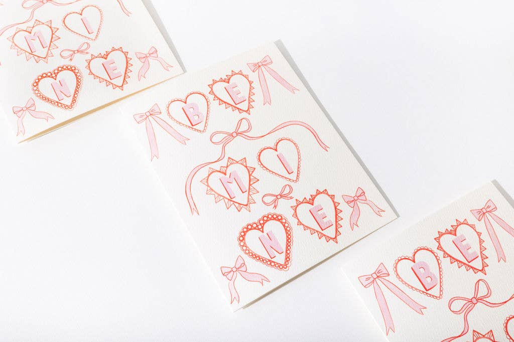 Heart Charms Be Mine Card