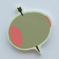 Olive Die-Cut Sticky Notepad