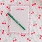 Pink Cherry Write it Down Notepad