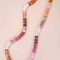 Natural Agate Glass Semi Precious Bead Necklace