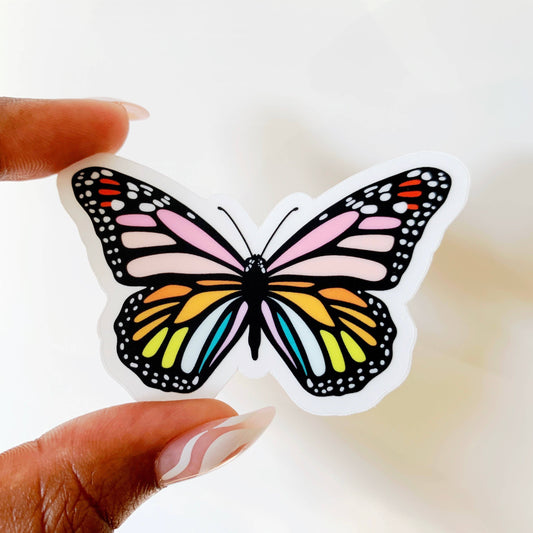 Rainbow Butterfly Sticker