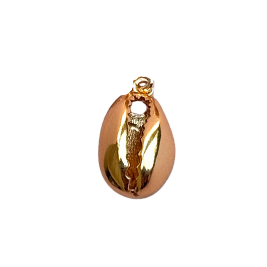 Gold Cowrie Shell Charm