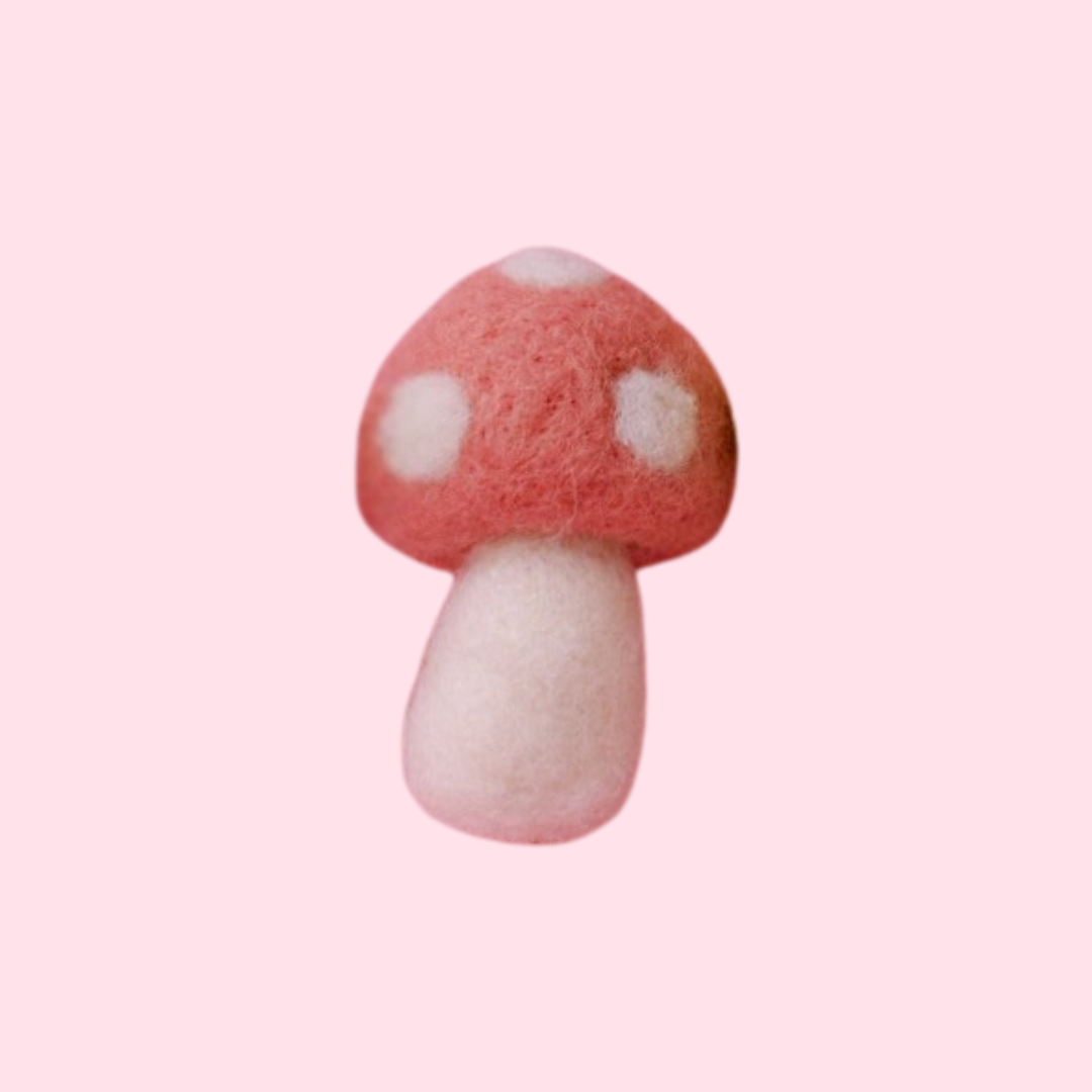 Felt Mushroom Car Vent Clip