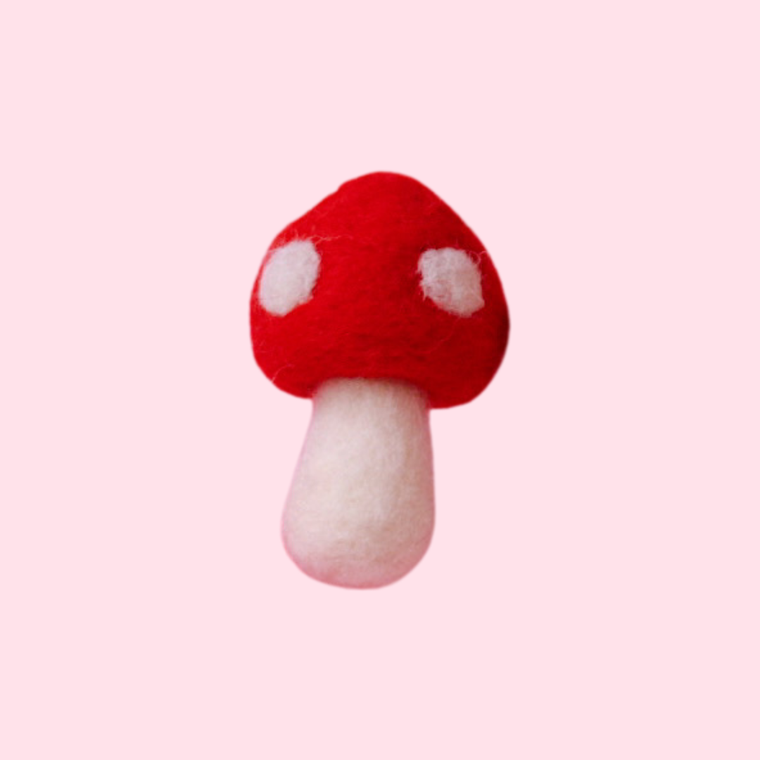 Felt Mushroom Car Vent Clip