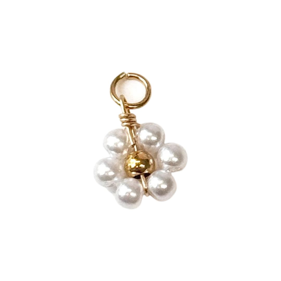 Beaded Daisy Charm (5 Colors)