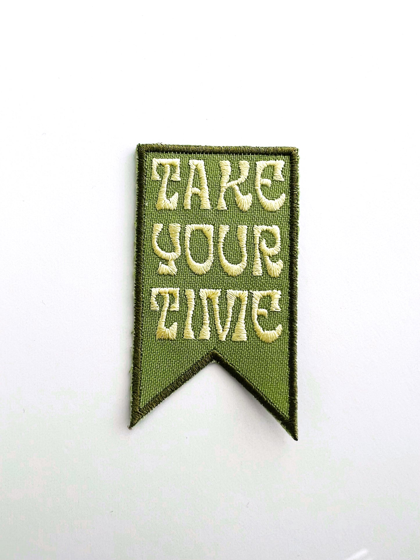 Take Your Time Embroidered Iron-on Patch