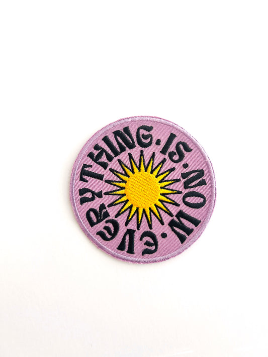 Everything is Now Iron-on Embroidered Patch